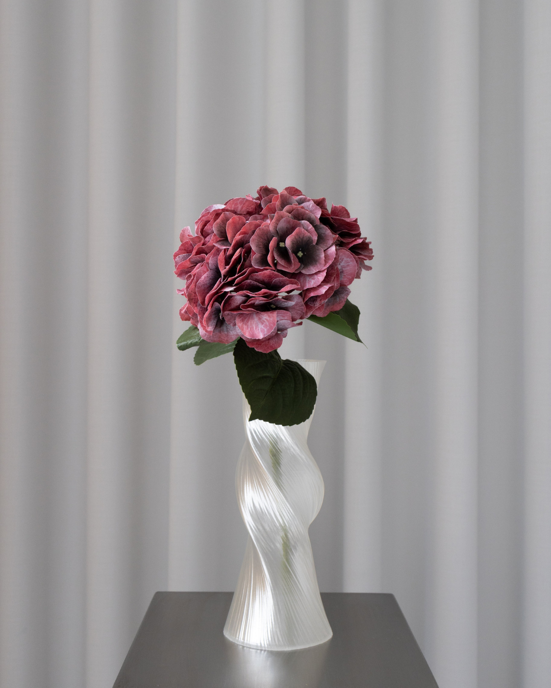 Artificial Lifelike Hydrangea, Rød