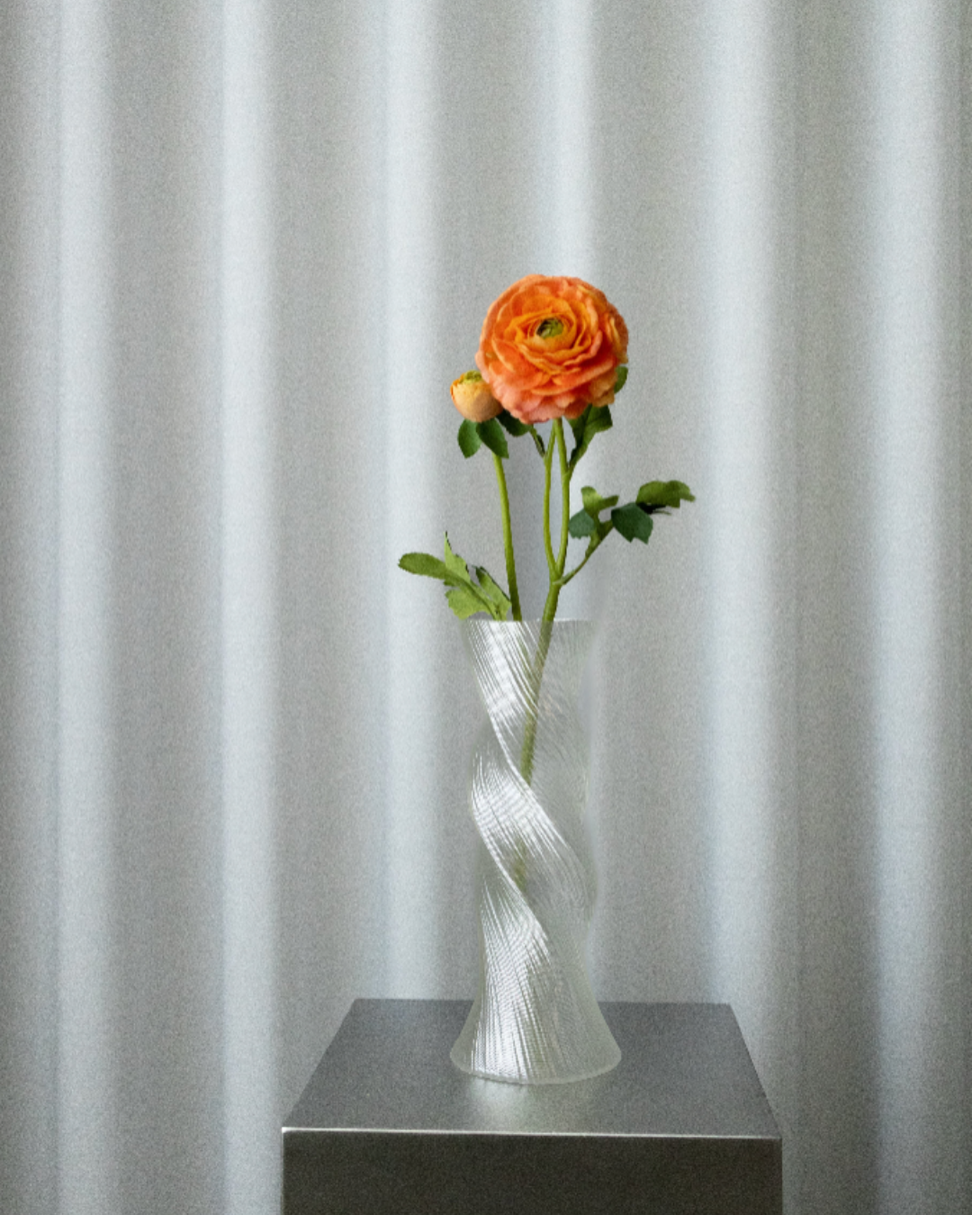 Artificial Ranunculus Flowers, Orange