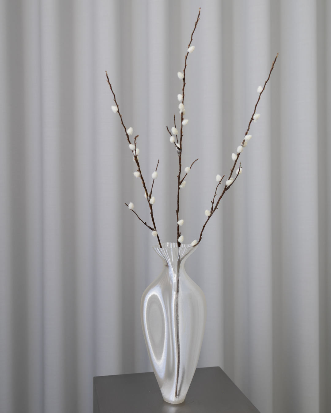 Artificial Willow Bud, Hvid