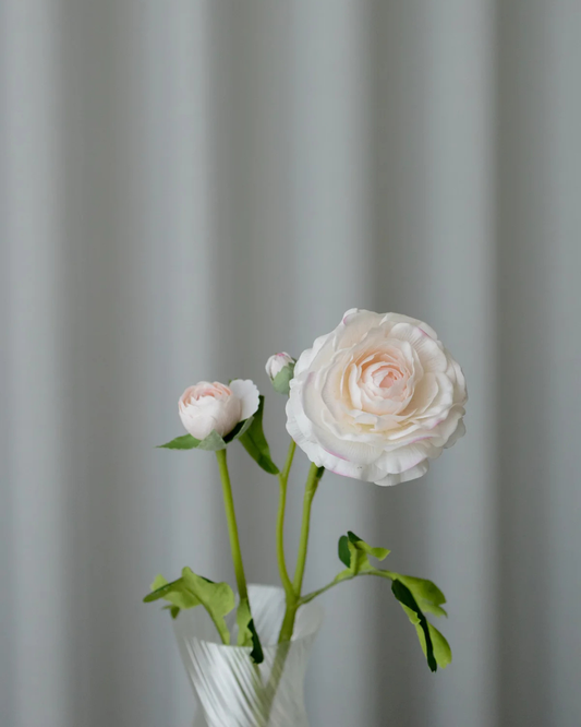 Artificial Ranunculus Flowers, Soft Rose