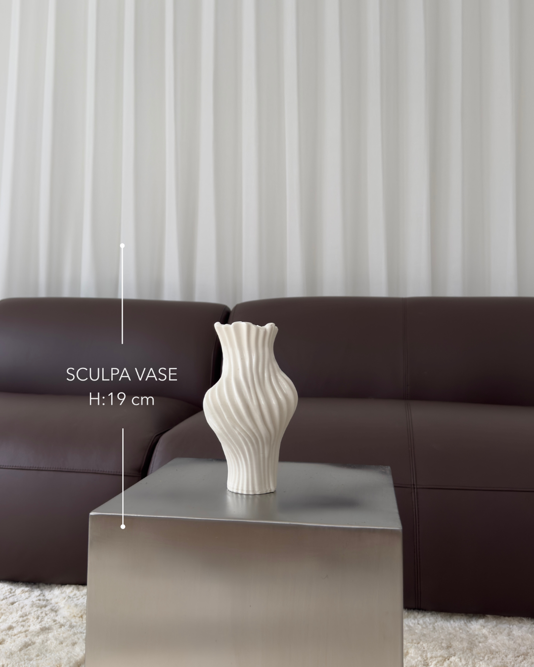 Sculpa vase, Cloud, Small